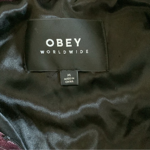 OBEY Sabre Velvet Bomber Jacket - Picture 3 of 12